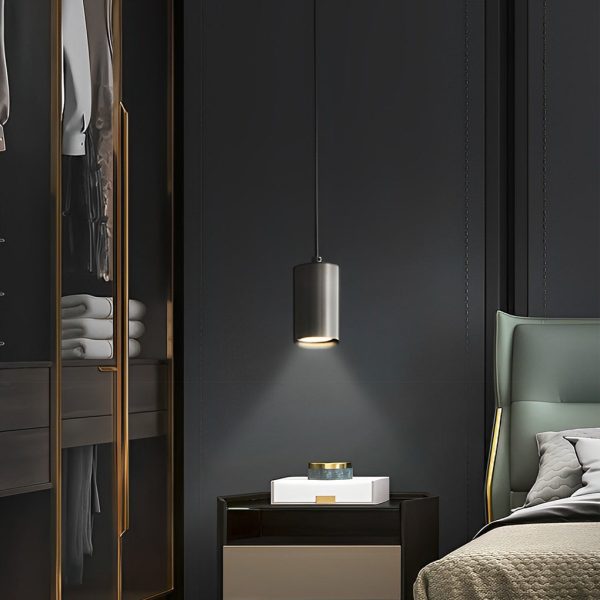 Cylindrical Minimalist Copper Electroplated Nordic Chandelier Spotlight - Image 5