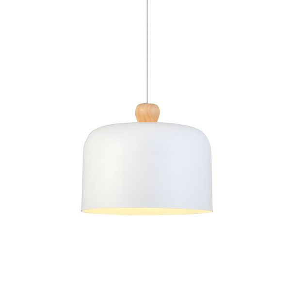 Pleat Box LED Pendant Light 1-Light Black/White Aluminum Hanging Lamp - Image 17