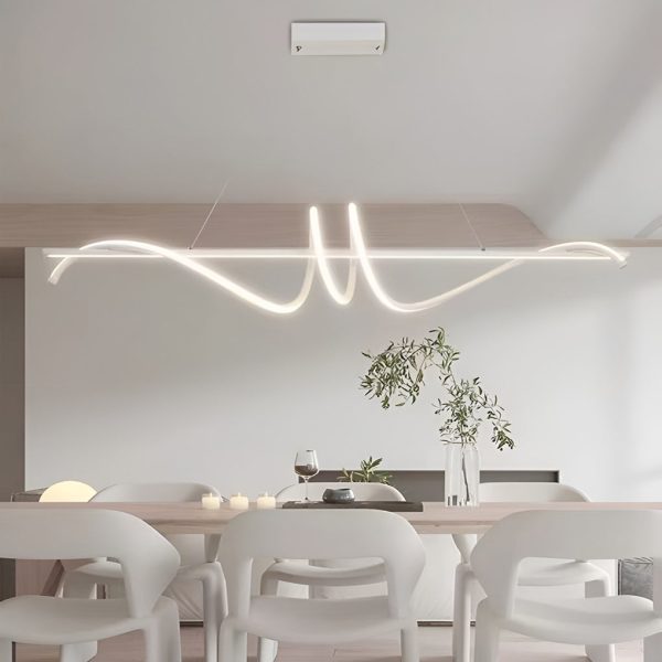 Creative Strip LED Stepless Dimming Nordic Kitchen Pendant Lighting - Image 4
