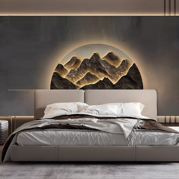 Semicircular LED Lighting Wall Decorative Painting - Image 3