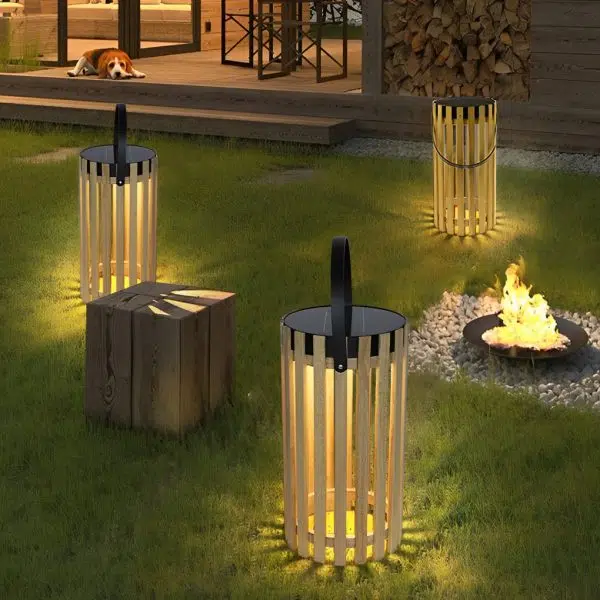 Portable Lantern Design Waterproof LED Modern Solar Outdoor Floor Lamp - Image 4