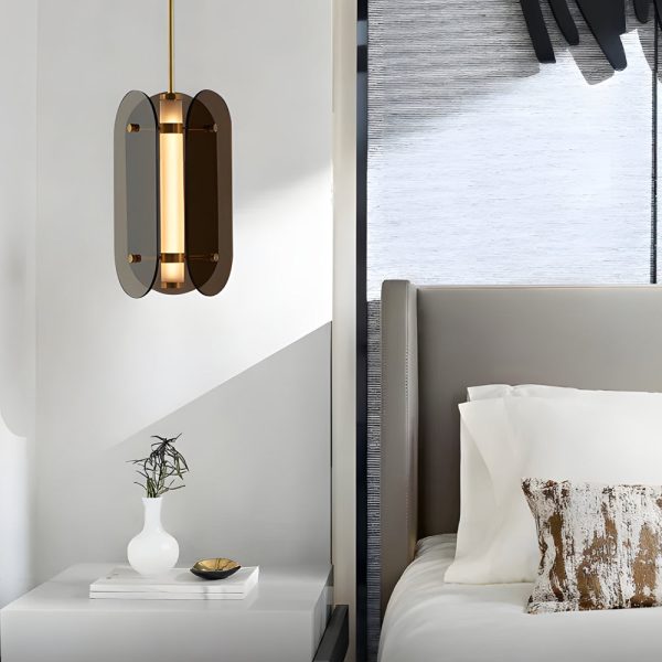 Long Round Glass Creative LED Simple Luxury Ins Nordic Small Pendant Lights - Image 3
