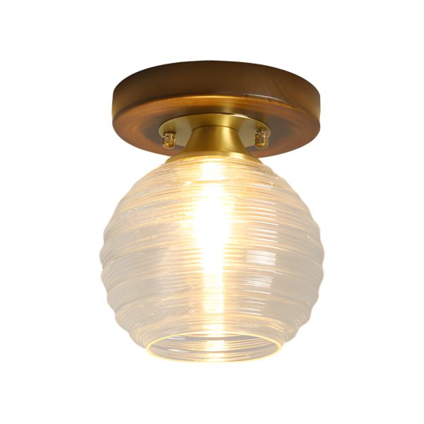 Square Iron Frame American Country Style Ceiling Light Fixture - Image 23