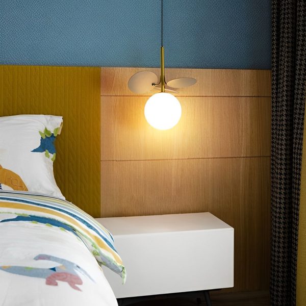 Colorful Creative Glass Flower Leaves Nordic Pendant Lights Chandelier - Image 3