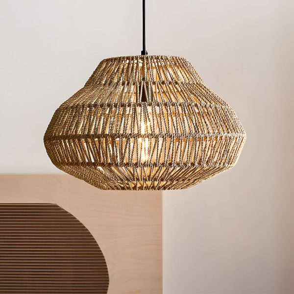 Rattan Shade Personality Creative Japanese Style Restaurant Chandelier - Image 3