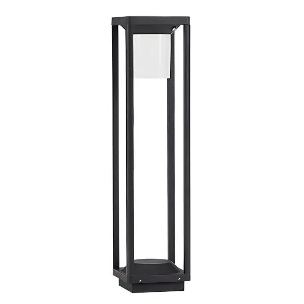 Adjustable Brightness LED Solar Path Lights Outdoor Black Modern Lawn Lamp - Image 11
