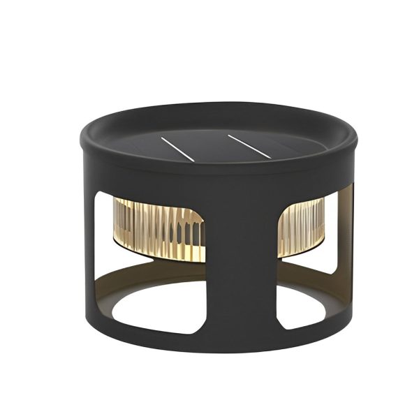 Round Table Lamp with Under-Table Lighting Solar-Powered LED Outdoor Light - Image 10