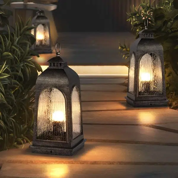 Waterproof Metal Portable Retro European-style Outdoor Floor Lamp Lawn Lights - Image 2