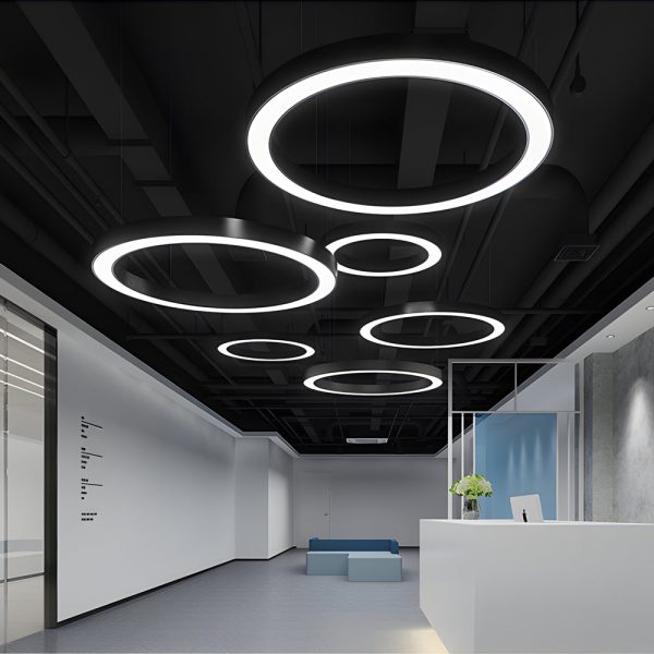 Round Ring Hanging Profile Light Suspended Office LED Pendant Light for Gyms - Image 7