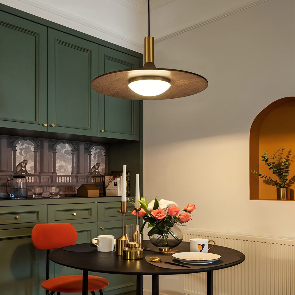 4-bc494ac6-cd05-4ed8-99ed-0502048d1646.jpg Creative Flying Saucer Shape Wood LED Nordic Chandelier Pendant Lights - Image 1