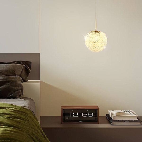 Round Luxurious Crystal Ball Three Step Dimming Modern Pendant Lights - Image 3