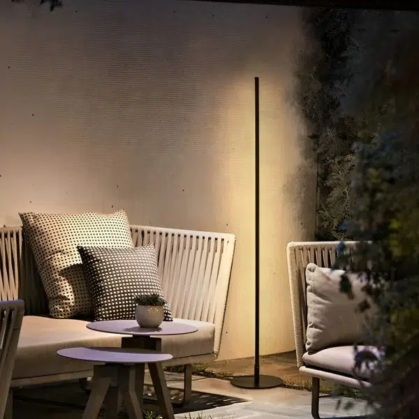Waterproof Minimalist Outdoor Strip LED Floor Lamp - Image 2
