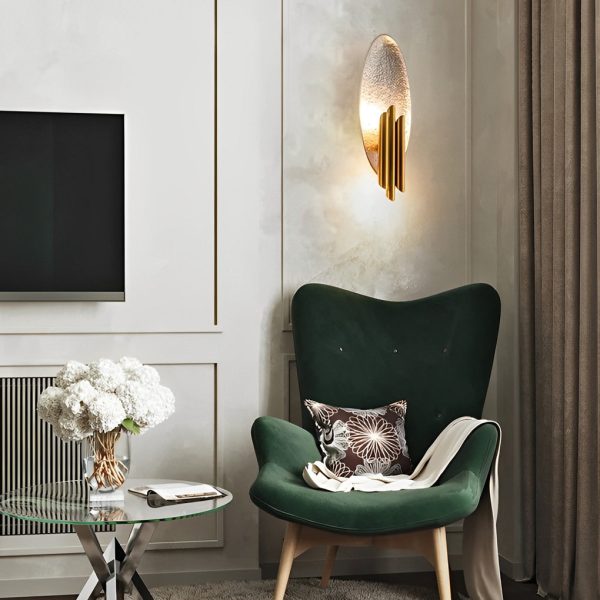 Oval Iron Electroplating Minimalist Creative Postmodern Wall Lights Indoor - Image 2