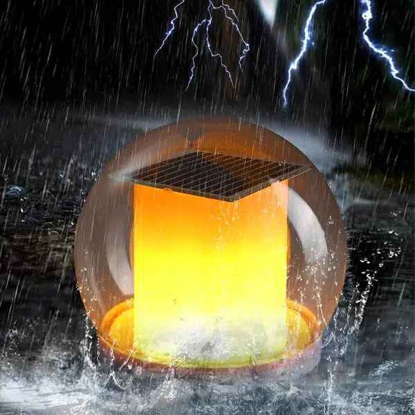 Intelligent Solar Floating Pool Lights with Smokey Ball Lampshade Multi-Mode Outdoor Lighting - Image 4