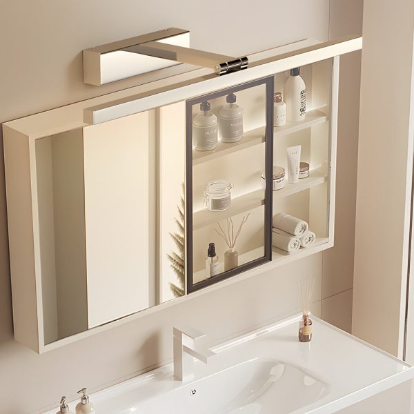 31'' 180?? Adjustable Stainless Steel Bathroom Vanity Light with LED Strip