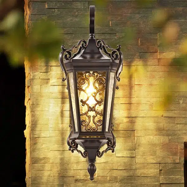 European Palace Outdoor Waterproof 1-Light Wall Sconce Lamp - Image 24