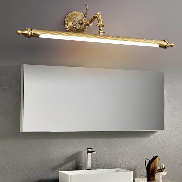 Antique Gold 180?? Rotatable LED Bathroom Vanity Light with Adjustable Ambiance - Image 2