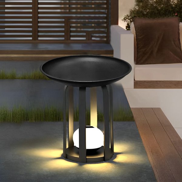 Set of Waterproof Outdoor Table and Solar Floor Lamp - Image 3