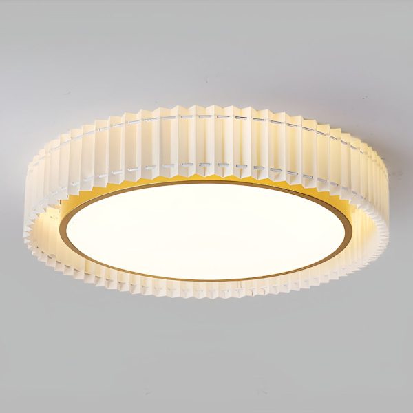 Circular Pleated 3 Step Dimming Light LED Nordic Ceiling Light Chandeliers - Image 7
