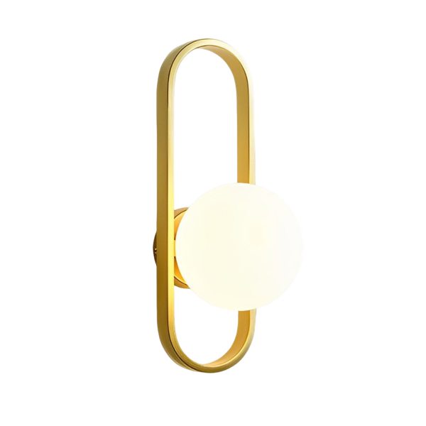 Creative Glass Shade Elliptical Iron Modern Wall Lights Fixture Wall Lamp - Image 12