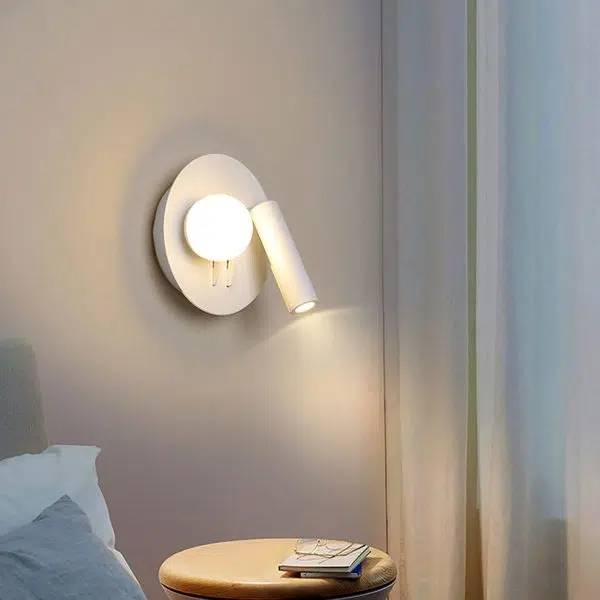 Nordic Minimalist Round/Square Acrylic Iron LED Reading Wall Sconce Lamp - Image 28