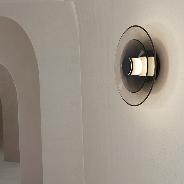 Round Creative Double-layered Glass LED Nordic Wall Sconces Lighting - Image 7