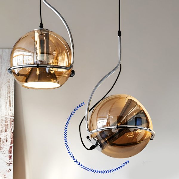 Creative Ball-shaped Glass Modern Pendant Light Hanging Lamp Island Lights - Image 5