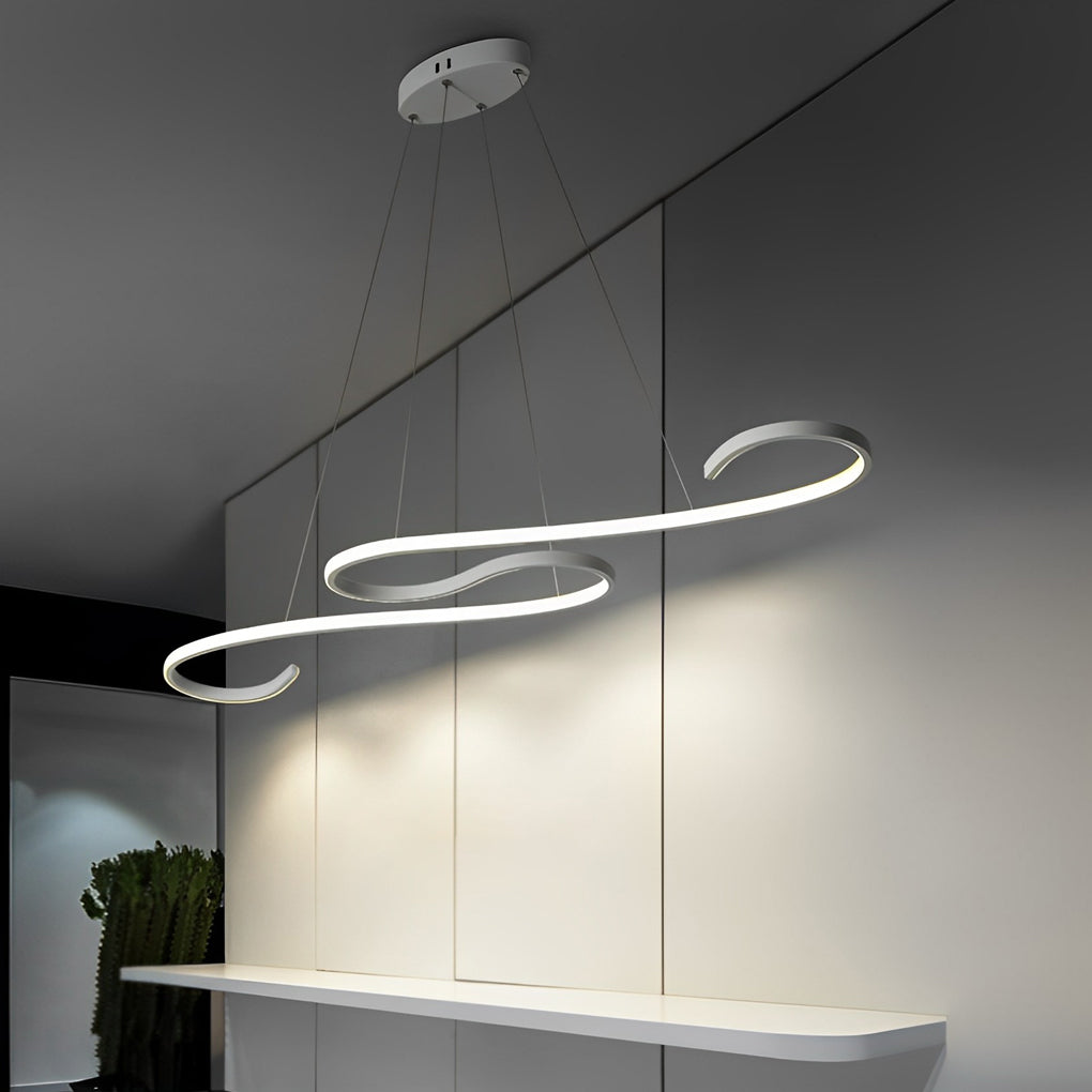 4-fa229702-20a8-43b8-84aa-8b4f7c423fd4.jpg Creative Wavy Lines Stepless Dimming LED White Minimalist Chandeliers - Image 1