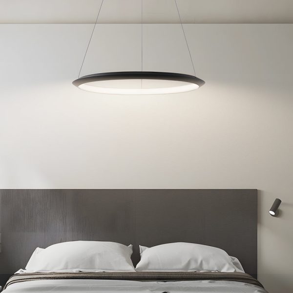 Black Ring Chandelier LED Pendant - Image 4