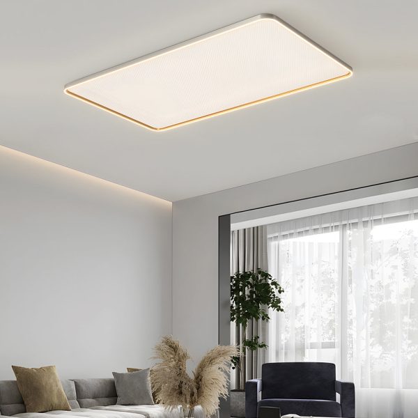 Brushed Gray Aluminum LED Ceiling Light - Image 4
