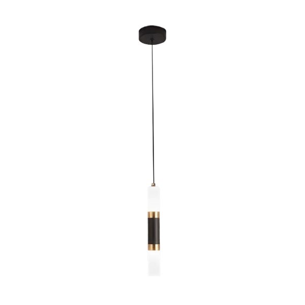 Personality Minimalist LED Black Nordic Pendant Light Kitchen Island Lighting - Image 17