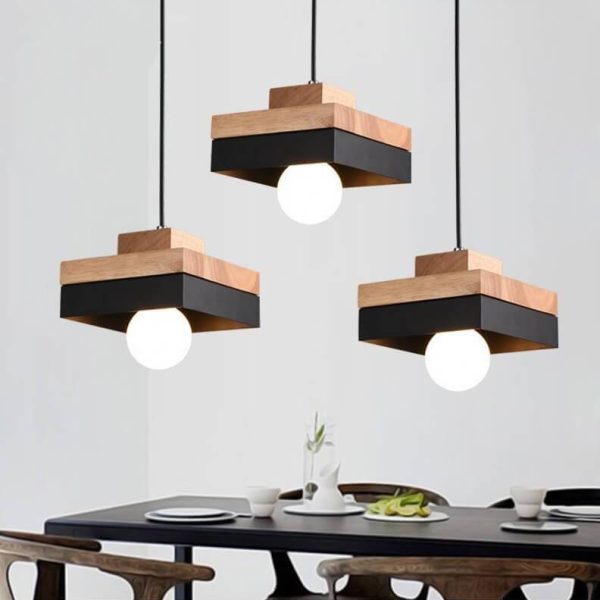 Nordic Round/Square 1-Light Pendant Light - Image 2