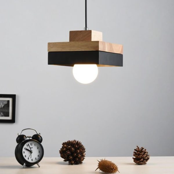 Nordic Round/Square 1-Light Pendant Light - Image 9