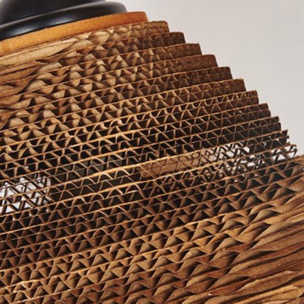 Contemporary Retro Paper Elliptic Spherical Bell Trapezoid Semicircle Polygonal 1-Light Pendant Light For Dining Room - Image 20