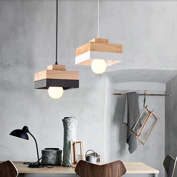 Nordic Round/Square 1-Light Pendant Light - Image 10