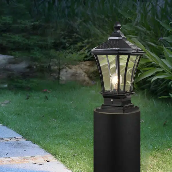 Vintage Waterproof LED Retro Solar Fence Post Lights With Remote Control - Image 6