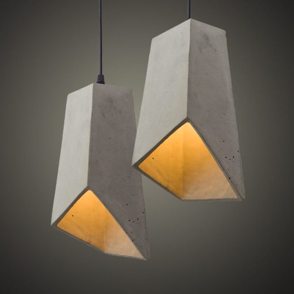 Industrial Simplicity  Cement Geometric 1-Light  Pendant Light - Image 11