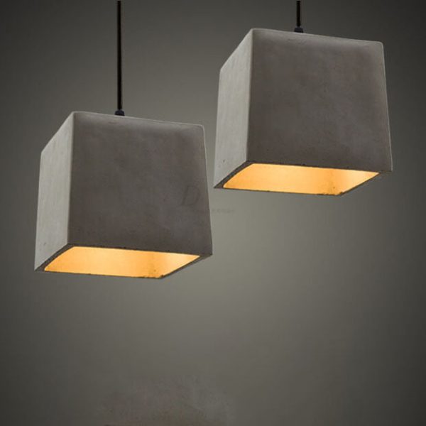 Industrial Simplicity  Cement Geometric 1-Light  Pendant Light - Image 17