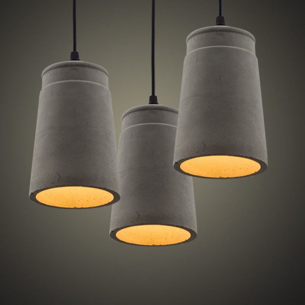 Industrial Simplicity  Cement Geometric 1-Light  Pendant Light - Image 13