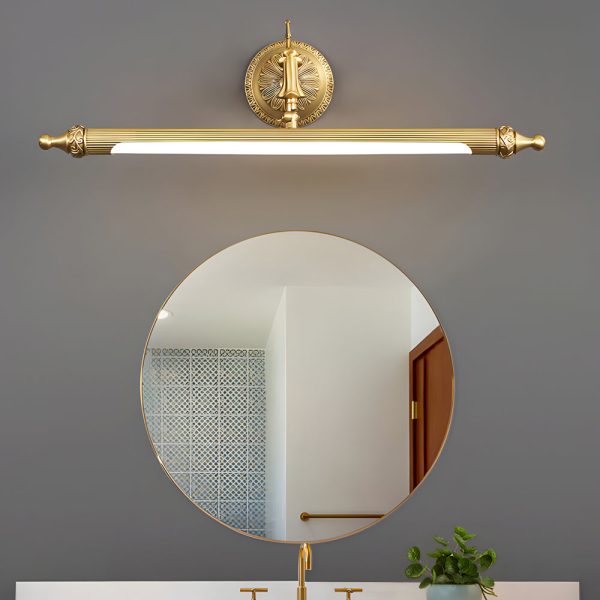 Antique Gold 180?? Rotatable LED Bathroom Vanity Light with Adjustable Ambiance - Image 3