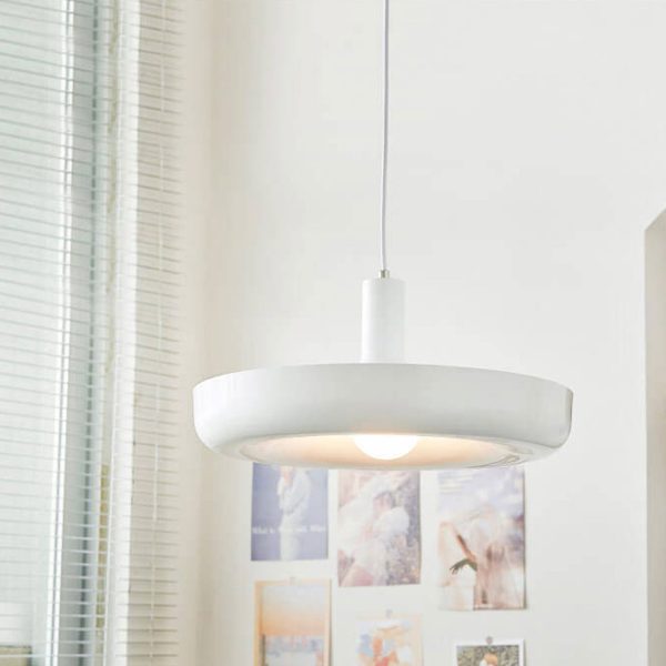 Nordic Minimalist UFO Metal Disc 1-Light Pendant Light - Image 14