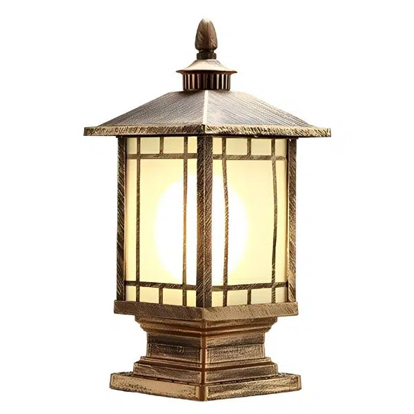Retro Creative Waterproof Modern Outdoor Fence Post Lights Pillar Lamp - Image 18