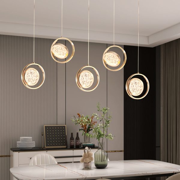 Round 270?? Rotating Acrylic Luxury 3 Step Dimming Modern Pendant Lights - Image 4
