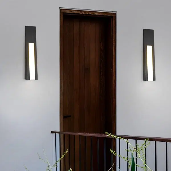 Minimalist LED Waterproof Black Modern Outdoor Wall Lamp Exterior Lights - Image 5