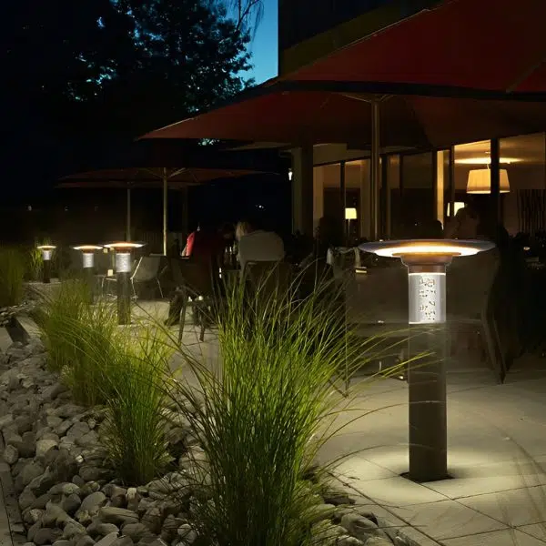 Solar Path Lights with Innovative Round Top Disk Down Lighting and Bubble Design - Image 5