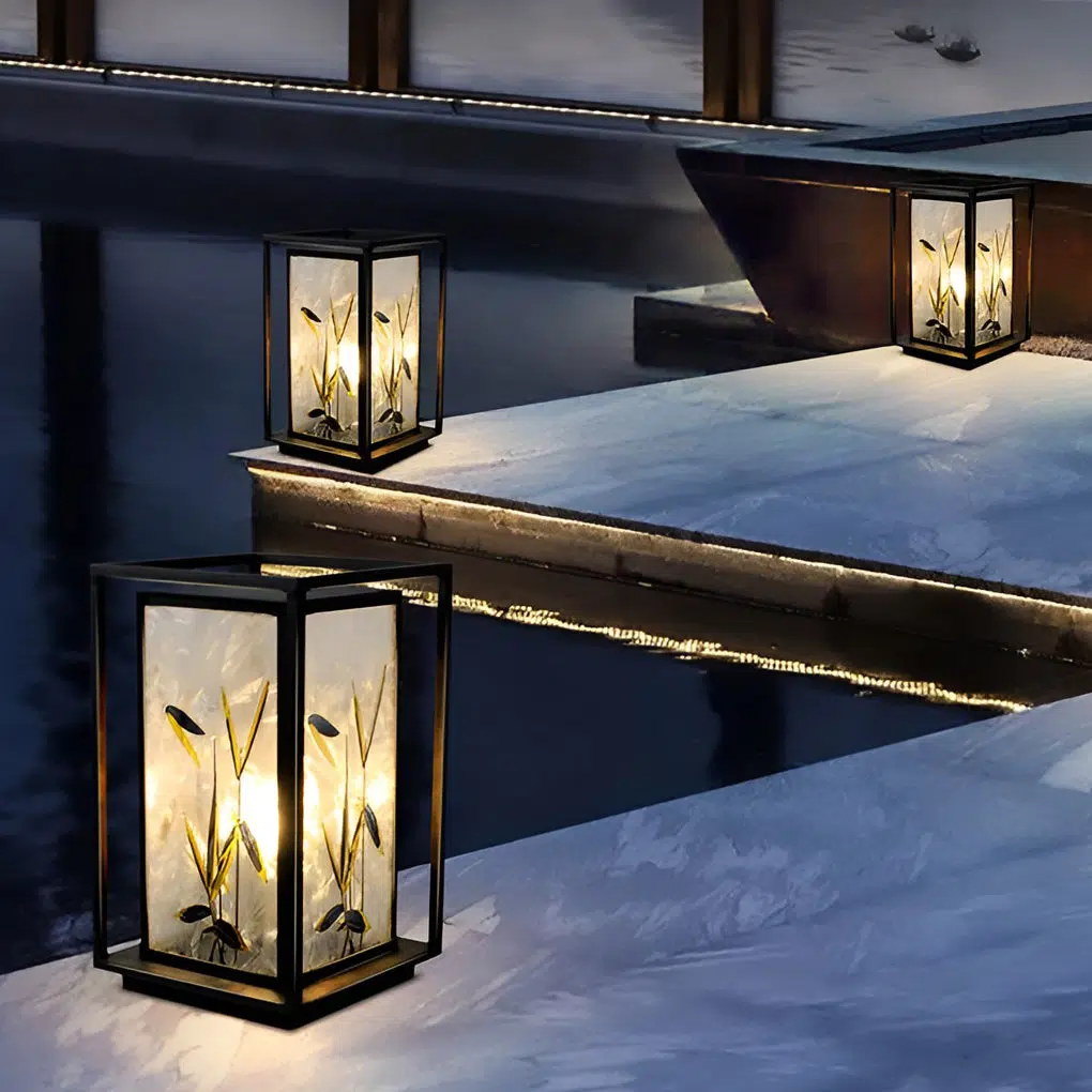 5-12915a65-ff1a-402b-9bfb-d4bd0eb304fe.jpg Artistic Solar LED Path Lights with Landscape Pattern - Image 1