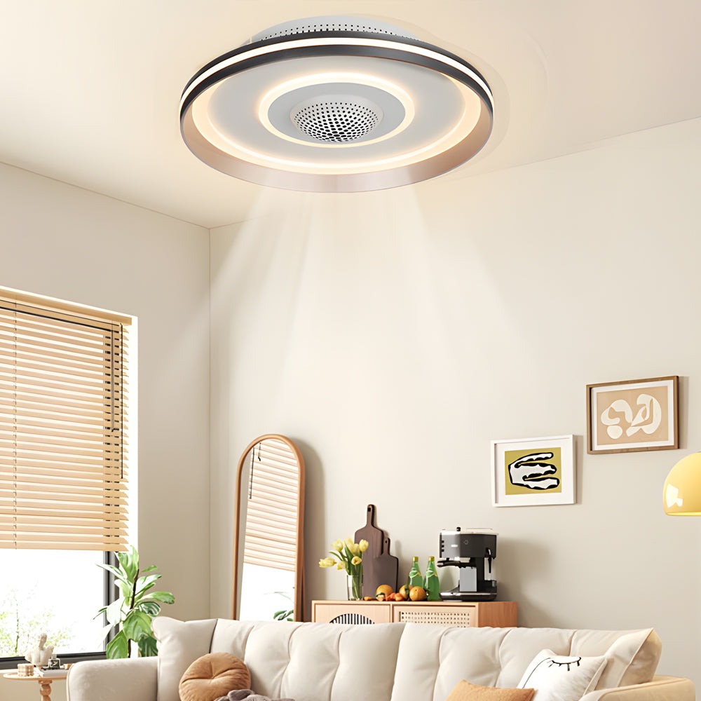 5-165534ed-74ee-44c5-8204-8838ad405b12.jpg Nordic Round Circles LED Invisible Flush Mount Ceiling Fan Light - Image 1