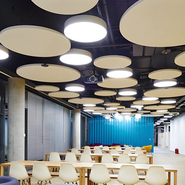 Round Pendant LED Office Lighting Modern Suspended Luminaires for Workspace - Image 5