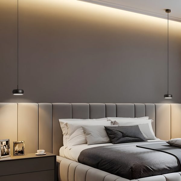 Dia 4'' 1-Light COB 7W Spotlight Adjustable Wire Pendant Lights - Image 3