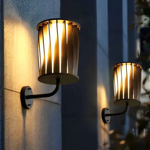 Creative Twisted Waterproof LED Modern Outdoor Wall Lamp Plug in Wall Lights - Image 4
